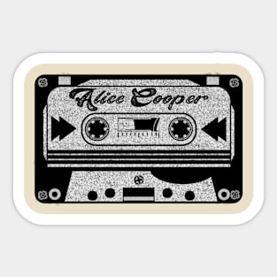 alice cooper cassette Sticker